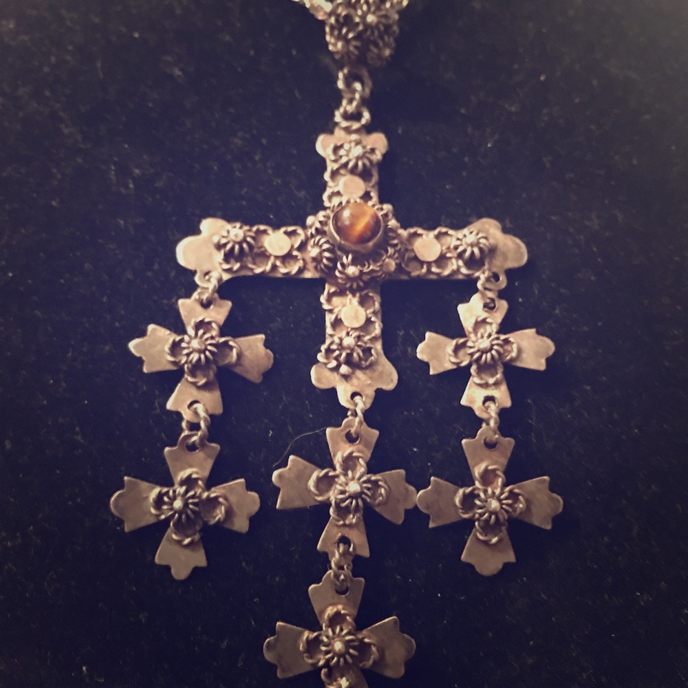 Antique cross necklace